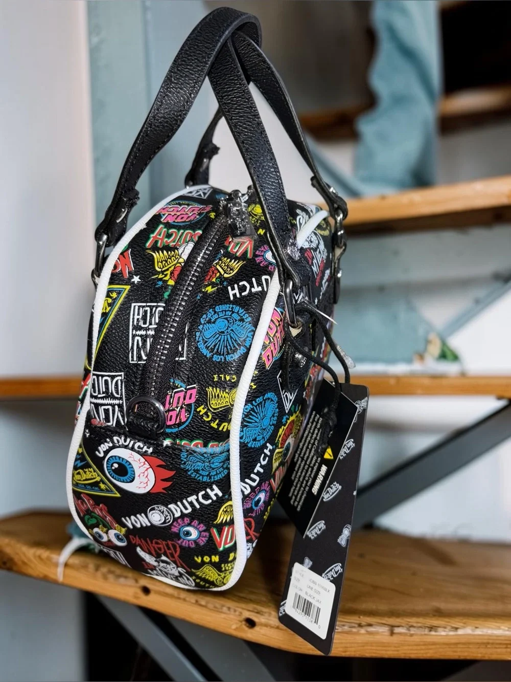Von Dutch compact satchel